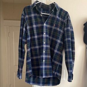 Polo by Ralph Lauren Men’s Plaid Shirt - Blue and Green Classic Fit